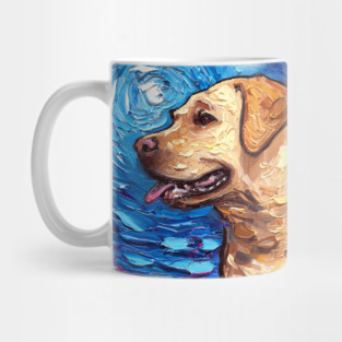 Yellow Labrador Night 2 Mug
