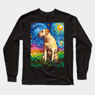 Yellow Labrador Night 2 Long Sleeve T-Shirt