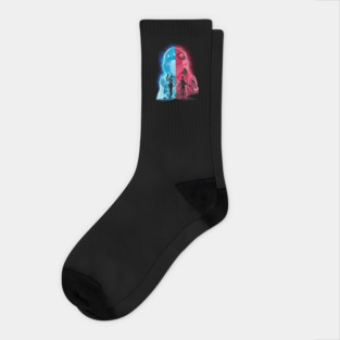 heartsteel Blue and Red Socks