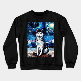 Husky Night Crewneck Sweatshirt