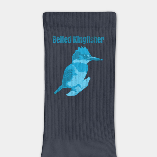 Belted Kingfisher – Bold Blue Bird Art by DonWillisJrArt