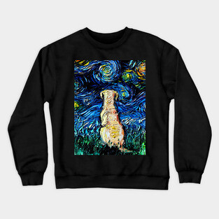 Yellow Labrador Night Crewneck Sweatshirt