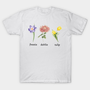 Subtle Flower FDT, Anti Trump Floral, Foxtrot Delta Tango, Immigrant Rights,Anti Maga, Anti Capitalist T-Shirt