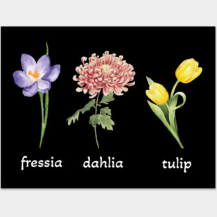 Subtle Flower FDT, Anti Trump Floral, Foxtrot Delta Tango, Immigrant Rights,Anti Maga, Anti Capitalist Posters and Art