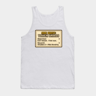 Touch Grass Side Quest Meme Tank Top