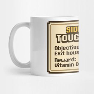 Touch Grass Side Quest Meme Mug