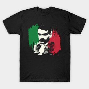 Emiliano Zapata Mexican Flag T-Shirt