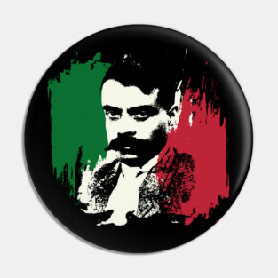 Emiliano Zapata Mexican Flag Pin