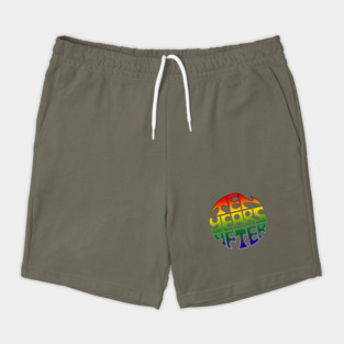 Ten Years After Rainbow Logo Shorts