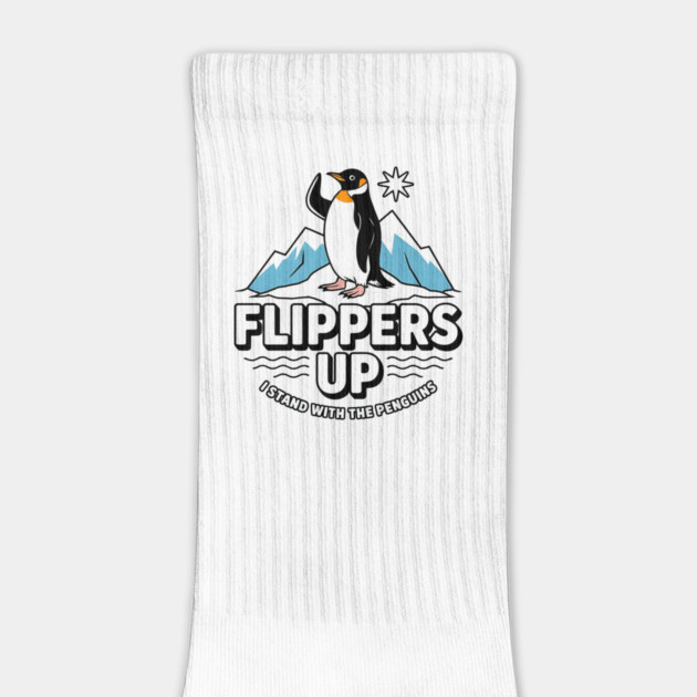 Flippers-Up-I-Stand-With-The-Penguins by ArtistTee ⭐⭐⭐⭐⭐