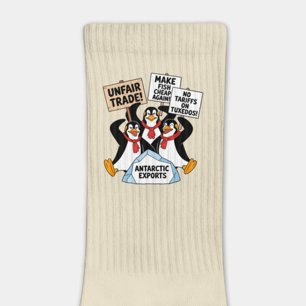 Penguins-Protest-Against-Tariffs-Funny-Penguin-Tariff by ArtistTee ⭐⭐⭐⭐⭐
