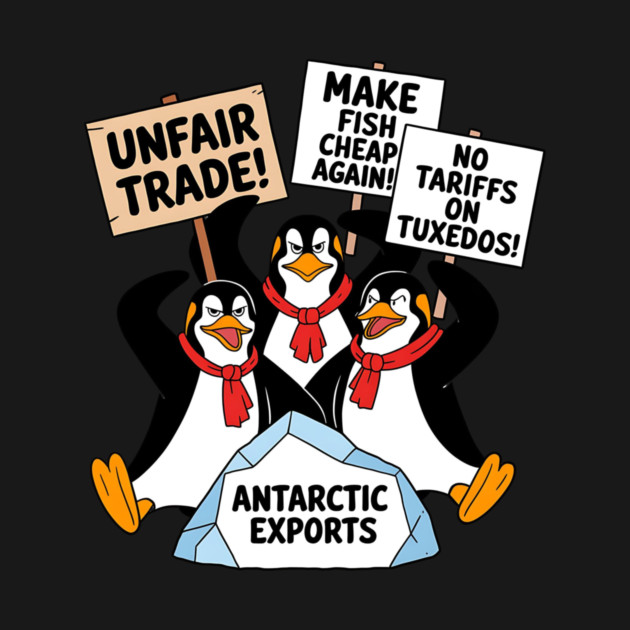 Penguins-Protest-Against-Tariffs-Funny-Penguin-Tariff by ArtistTee ⭐⭐⭐⭐⭐