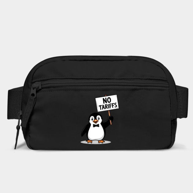 Funny Penguin Protest NO TARIFFS, Cute Penguin Holding Sign, Sarcastic Political Meme, Penguin Tax Protest, Animal Humor Design by ArtistTee ⭐⭐⭐⭐⭐