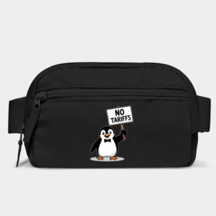 NO TARIFFS taxes funny penguins Bag