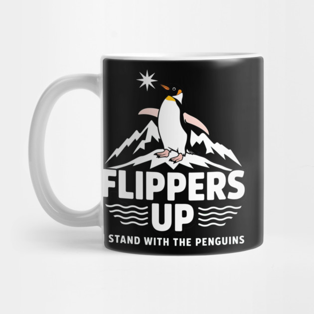 Flippers-Up-I-Stand-With-The-Penguins by ArtistTee ⭐⭐⭐⭐⭐