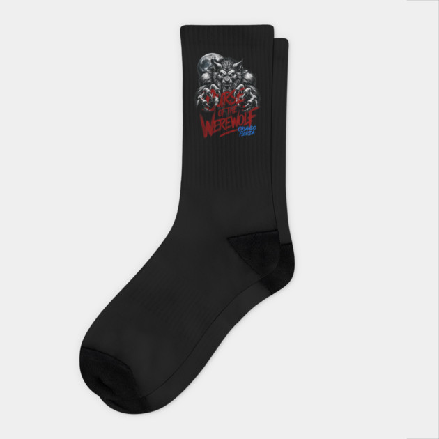 The Curse of the Werewolf Orlando Florida Theme Park Socks by Joaddo