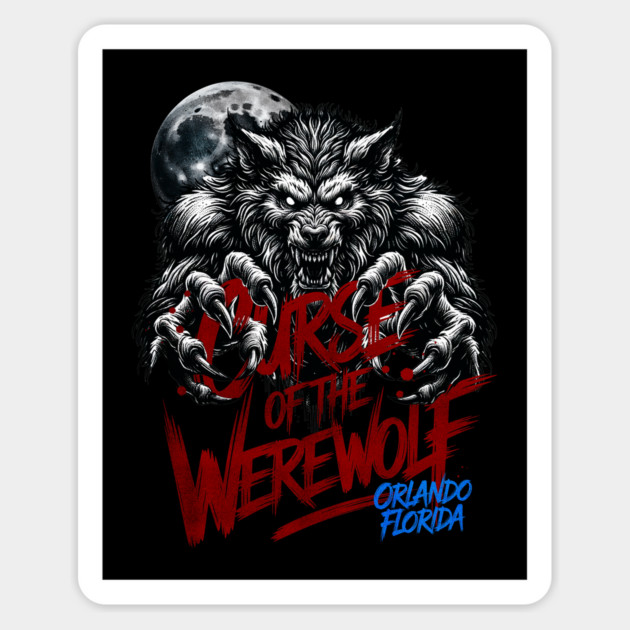 The Curse of the Werewolf Orlando Florida Theme Park Magnet by Joaddo