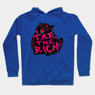 Tax The Rich Chonky Cat Hoodie