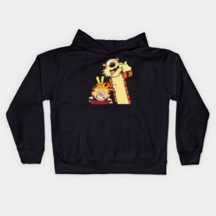 the calvin and hobbes 2 Kids Hoodie