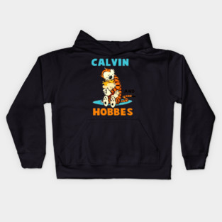 the calvin and hobbes 3 Kids Hoodie