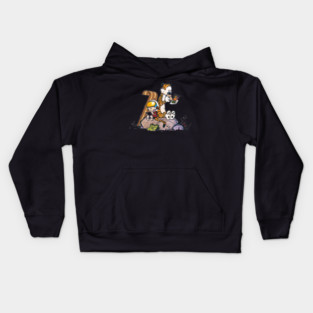 the calvin and hobbes 24 Kids Hoodie
