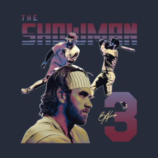 Dark Showman Philadelphia Baseball Design T-Shirt