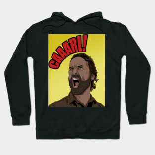 Rick Grimes Shouting Carl (in color) Hoodie