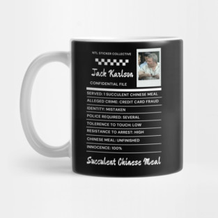 Democracy Manifest Succulent Chinese Meal Confidential File | Black Mug