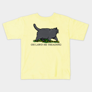 Oh Lawd He Treading Chartreux Cat Kids T-Shirt
