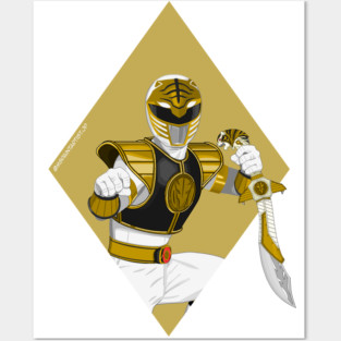 Diamond White Ranger Shield Solid Posters and Art