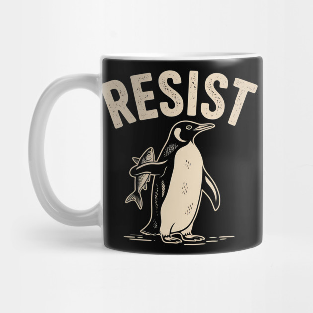 resist-penguin-protest by ArtistTee ⭐⭐⭐⭐⭐