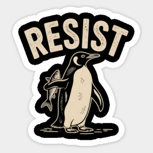 resist-penguin-protest Magnet