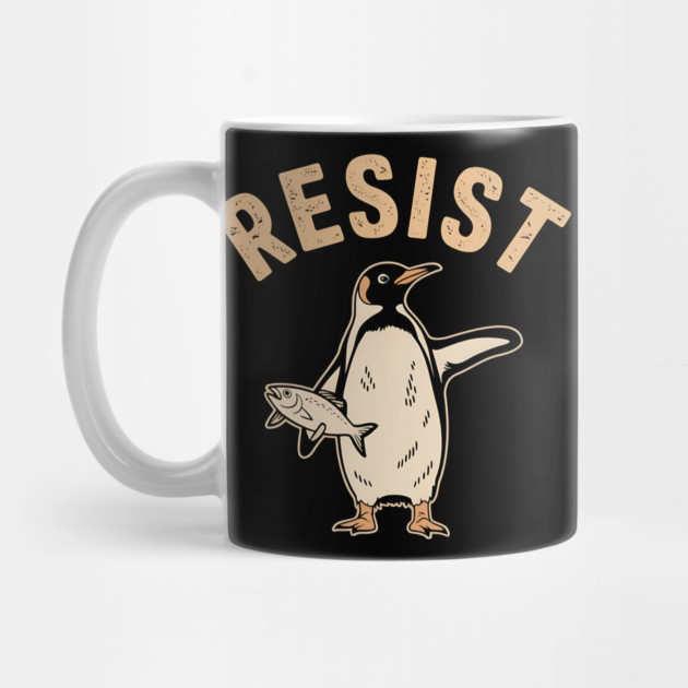 Resist Penguin Activism Graphic Protest Penguin Art by ArtistTee ⭐⭐⭐⭐⭐