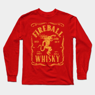 Vintage - FIREBALL WHISKY EST. 1984 Long Sleeve T-Shirt