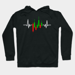 Funny Trading Heartbeat Stock Market Day Trader Investing Quote Hoodie
