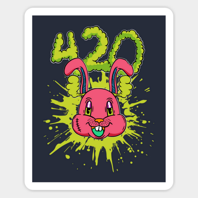 420 bunny Magnet by The Patron