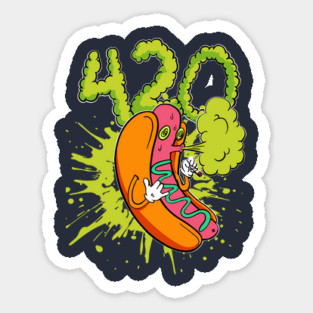 420 hotdog boy Sticker