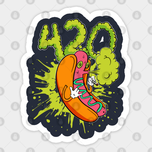 420 hotdog boy Sticker by The Patron