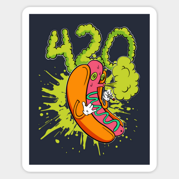 420 hotdog boy Magnet by The Patron