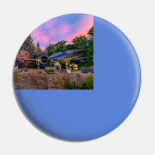X-Wing at Sunset in Galaxy’s Edge Pin