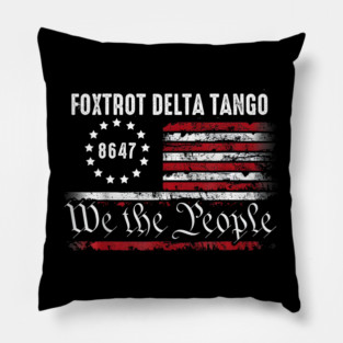 Foxtrot-Delta-Tango Pillow