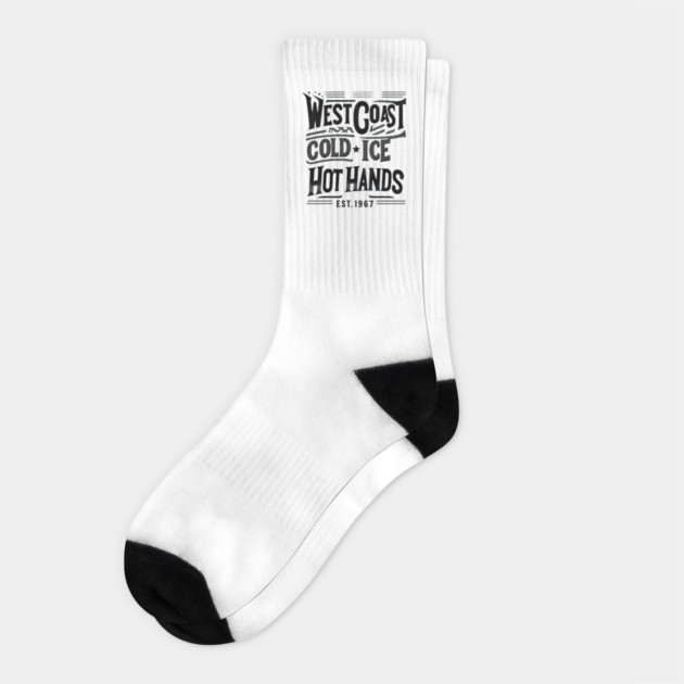 West Coast Cold Ice Hot Hands – Vintage Hockey Socks by Ben's Store 1