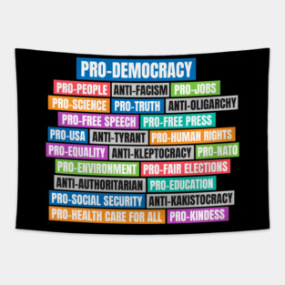 PRO-DEMOCRACY Tapestry