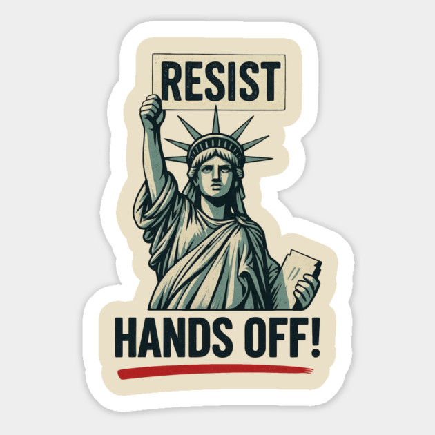 Resist Hands Off Magnet by UrbanLifeApparel
