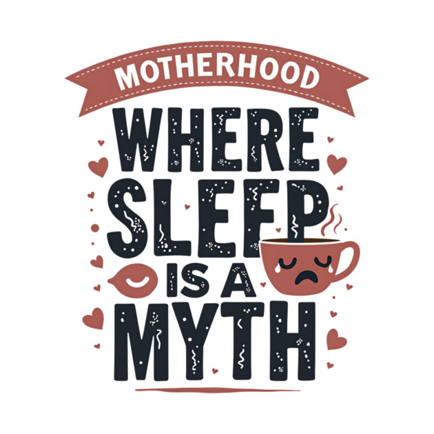 Motherhood – Where Sleep Is a Myth | Funny Mom Life by MCALTees