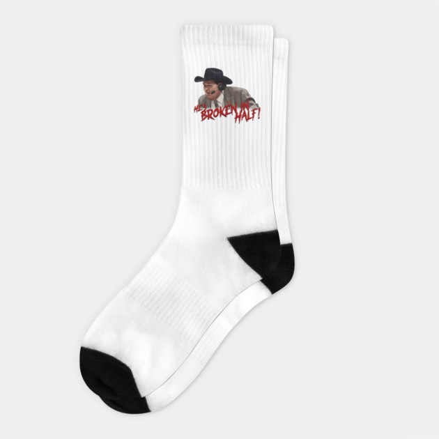 Jim Ross: He's Broken in HALF! Socks by 51Deesigns
