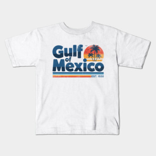 Gulf Of Mexico Vintage Distressed Kids T-Shirt