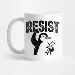 Resist-Penguin Mug