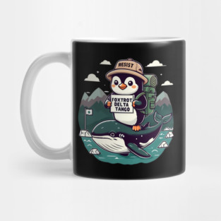 Resist-Penguin Mug
