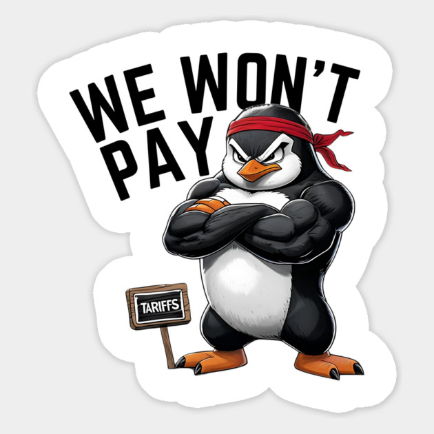 Resist-Penguin Magnet by Creatifly Graphic Tees
